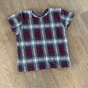 Brandy Melville Red and Gray top